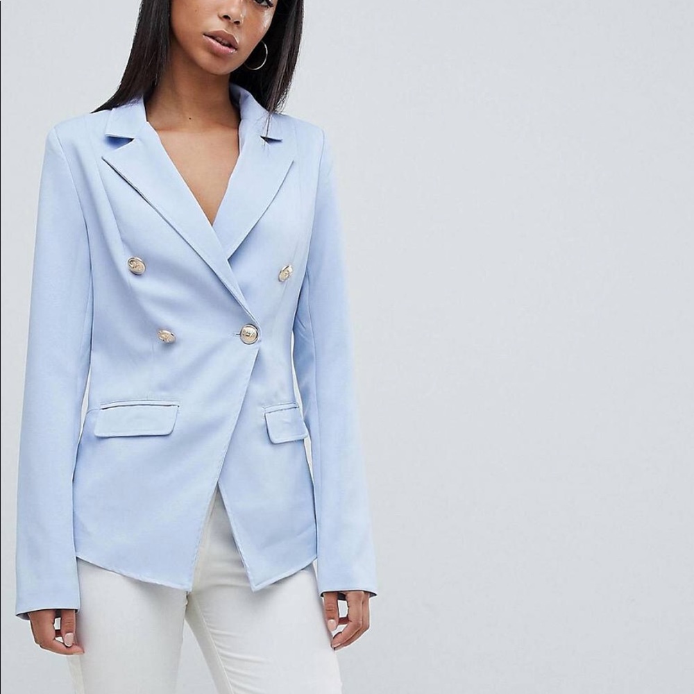 Powder blue blazer